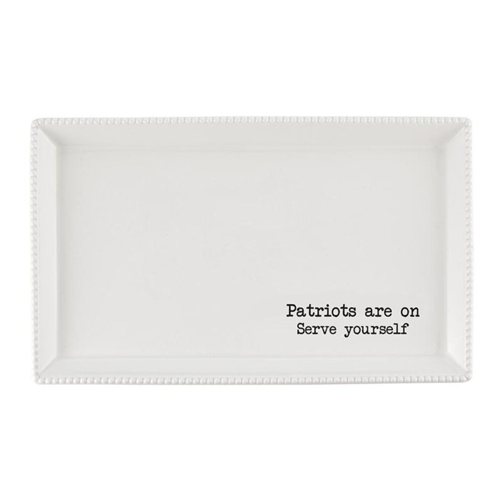 NEW England Patriots are on Serve Yourself LG Ceramic Serving Platter NFL NWT